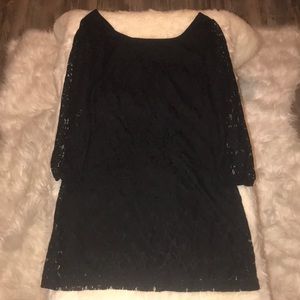 Black lace dress